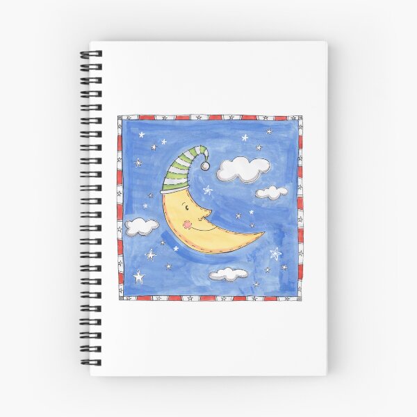 Item preview, Whimsical Moon Wearing a Nightcap designed and sold by Helen McCartney Designs.
