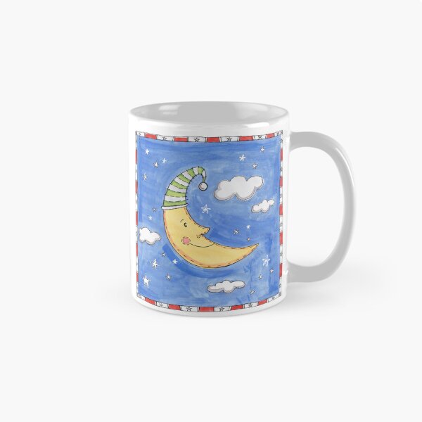 Item preview, Whimsical Moon Wearing a Nightcap designed and sold by Helen McCartney Designs.