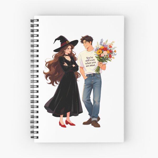 Item preview, You're Still Cute When You're Mad — Witch Girlfriend & Funny Boyfriend Couple designed and sold by Bondingbonding.