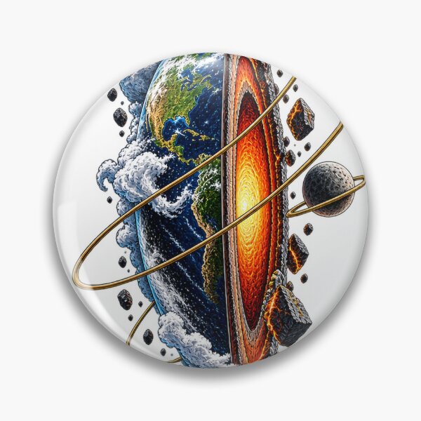 Item preview, Earth Split | Planetary Core designed and sold by rigelcreation.