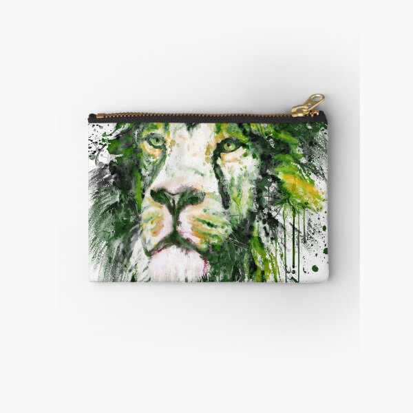 Item preview, Green Lion Watercolor Portrait designed and sold by caracatita75.