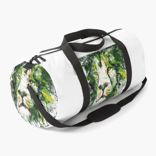 Item preview, Green Lion Watercolor Portrait designed and sold by caracatita75.