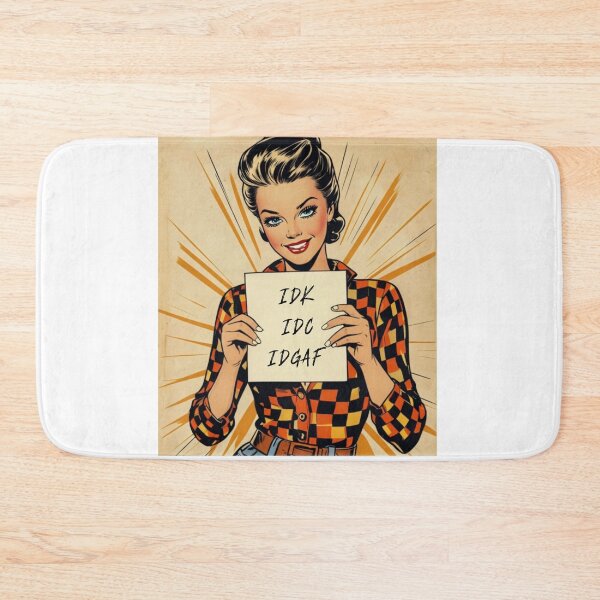 Item preview, IDK IDC IDGAF Funny I Don't Care Women designed and sold by Kaibosh21.