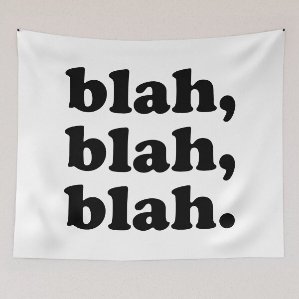 Item preview, blah blah blah (Black text) designed and sold by STUDIO-72.