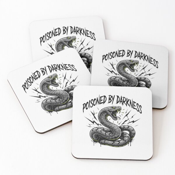 Item preview, Poisoned By Darkness Snake Lightning Deathcore Graphic designed and sold by Enea Kelo.
