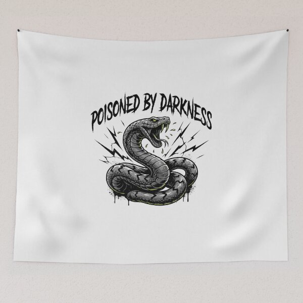 Item preview, Poisoned By Darkness Snake Lightning Deathcore Graphic designed and sold by Enea Kelo.