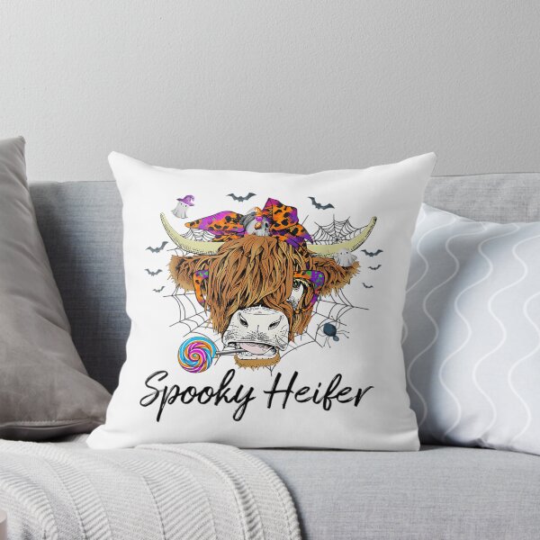 Item preview, Spooky Heifer Halloween Highland Cow Bandana Lollipop designed and sold by Vekonn.