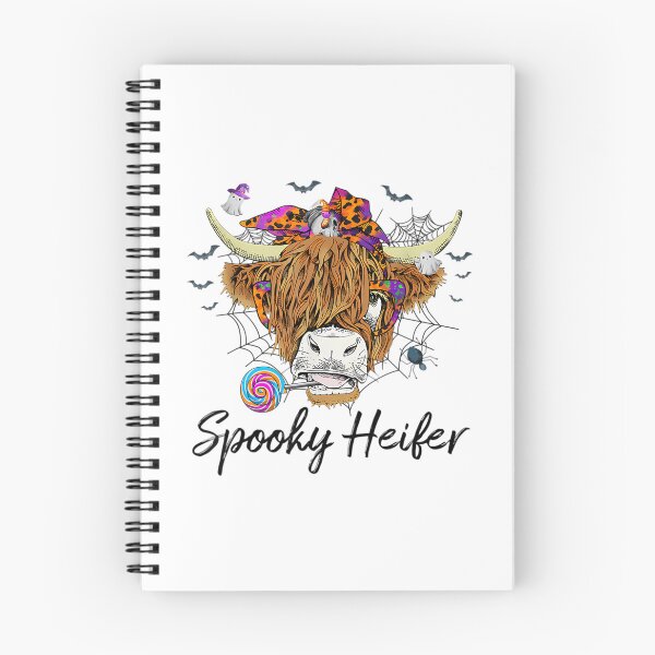 Item preview, Spooky Heifer Halloween Highland Cow Bandana Lollipop designed and sold by Vekonn.