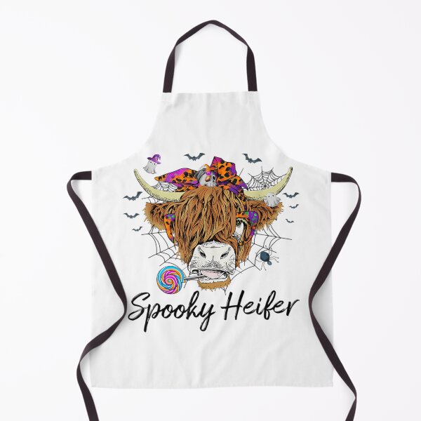 Item preview, Spooky Heifer Halloween Highland Cow Bandana Lollipop designed and sold by Vekonn.