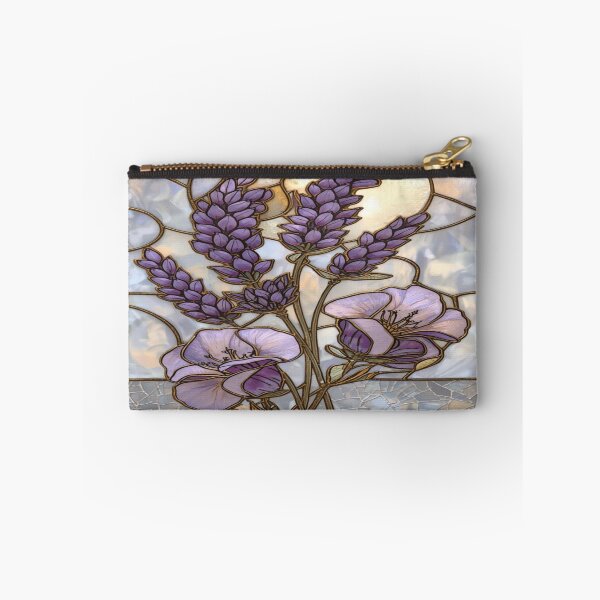 Item preview, Floral stained glass with golden sun designed and sold by BriSher.