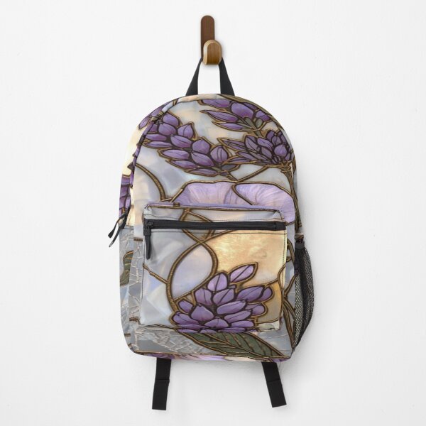 Item preview, Floral stained glass with golden sun designed and sold by BriSher.