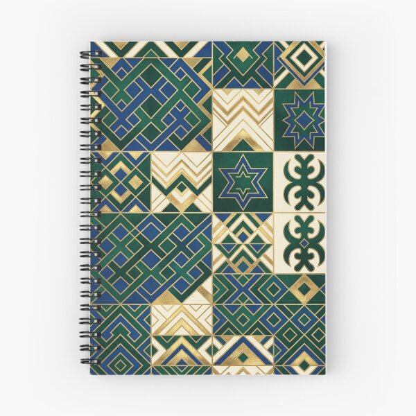 Item preview, Modern Kente Luxury Pattern | Emerald Green Gold Geometric African Design designed and sold by BloomyBCrafts.