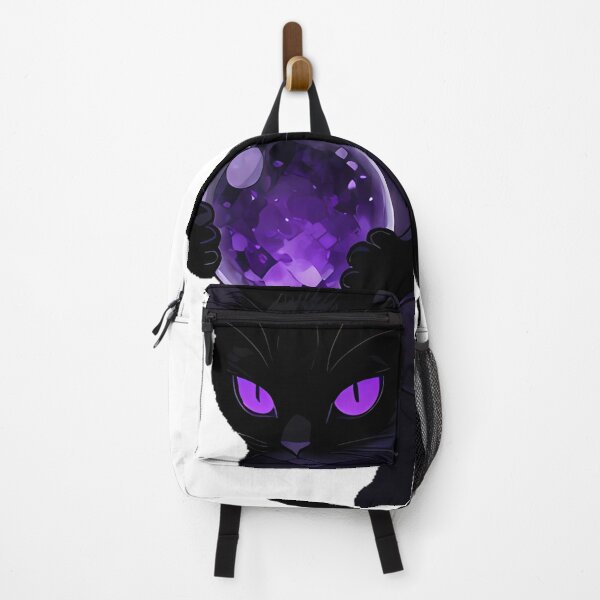 Item preview, Mystic Black Cat with Amethyst Crystal Ball designed and sold by IllumeInk.