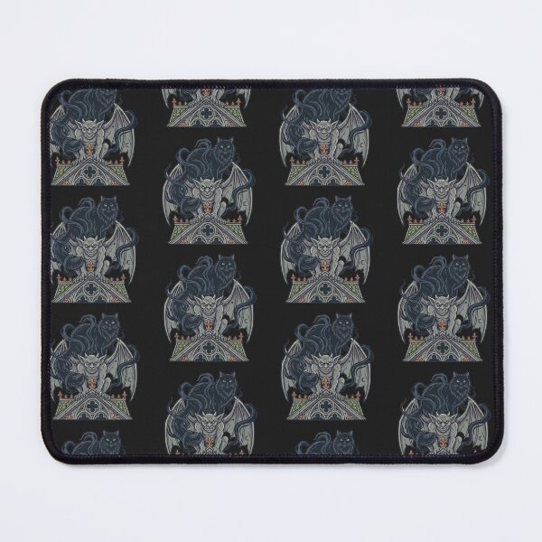 Item preview, Black Cat Perched on Rooftop Gargoyle Halloween designed and sold by MewSpooky.