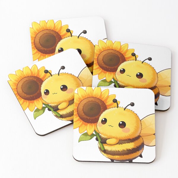 Item preview, Fluffy Bumblebee with Big Sunflower designed and sold by pumsquare.