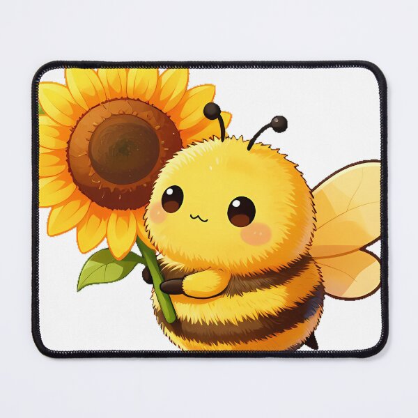 Item preview, Fluffy Bumblebee with Big Sunflower designed and sold by pumsquare.