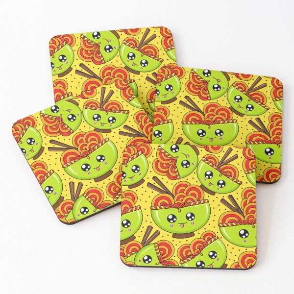 Item preview, Kawaii Ramen Bowl Seamless Food Pattern designed and sold by suha-art.