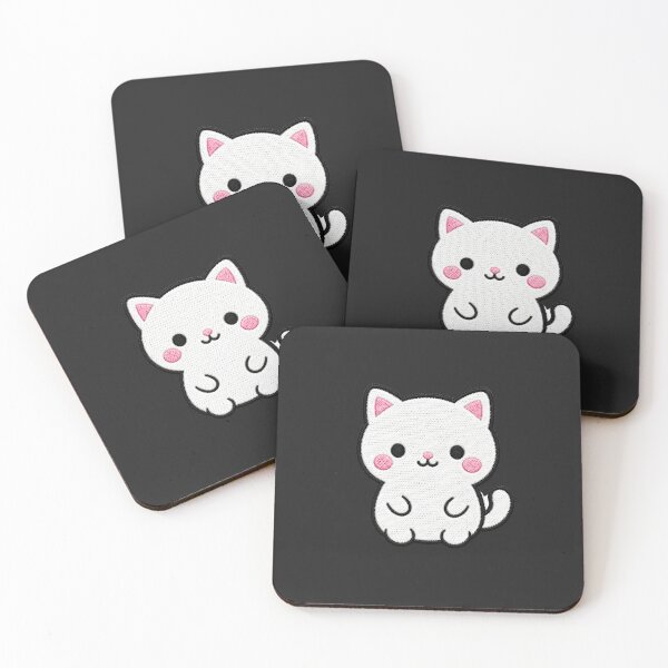 Item preview, Cute Kawaii Cat Embroidery Patch Illustration designed and sold by ColorSplash123.