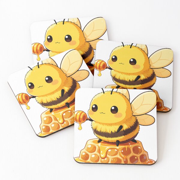 Item preview, Fluffy Bumblebee on a Honeycomb designed and sold by pumsquare.