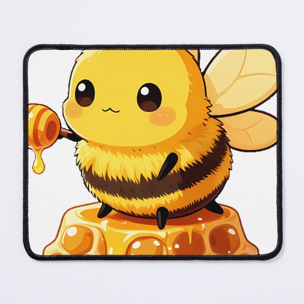 Item preview, Fluffy Bumblebee on a Honeycomb designed and sold by pumsquare.