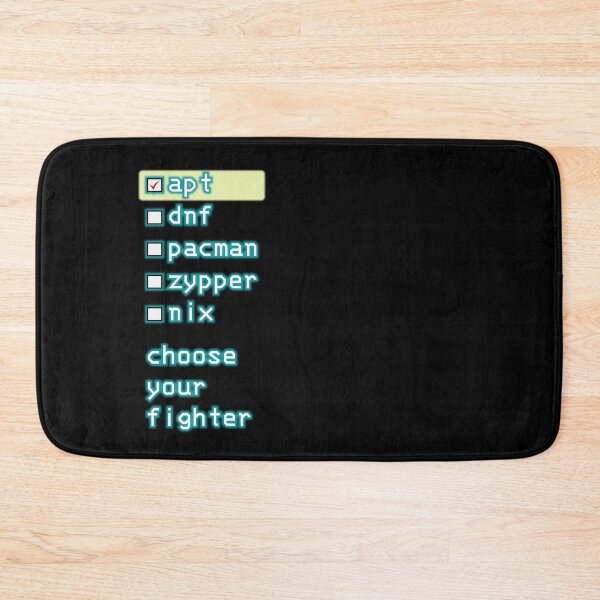 Item preview, Linux package managers - apt, dnf, pacman, zypper and nix - choose your fighter designed and sold by LittleGreyMan2026.