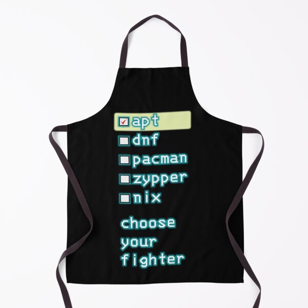 Item preview, Linux package managers - apt, dnf, pacman, zypper and nix - choose your fighter designed and sold by LittleGreyMan2026.