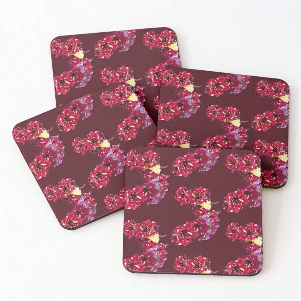 Item preview, Isolated Speckled Burgundy Petunia Starry Flower Cascade designed and sold by BalkanBloom.