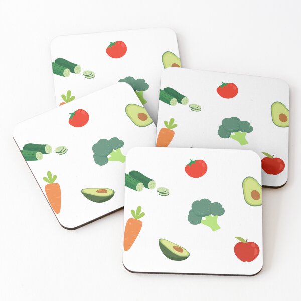 Item preview, Fruits And Vegetables Sticker Pack Flat Art designed and sold by Moody Critters.