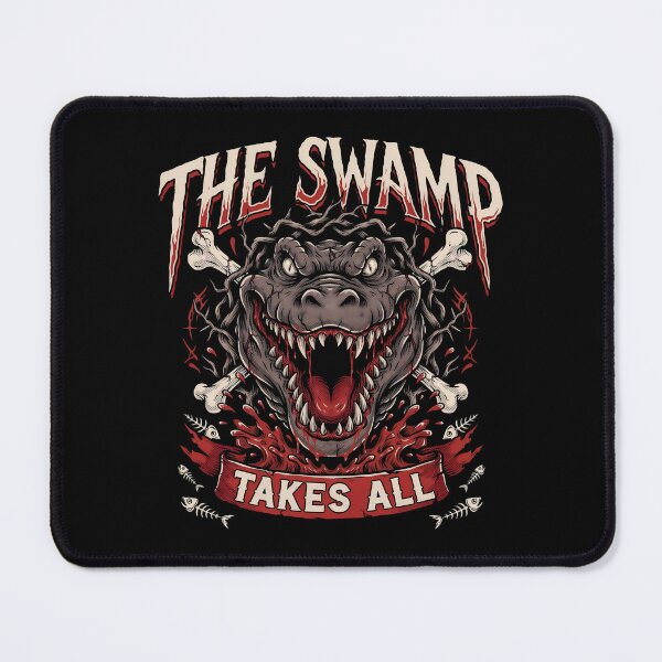 Item preview, The Swamp Takes All Crocodile Thorn Crown Deathcore Graphic designed and sold by Enea Kelo.