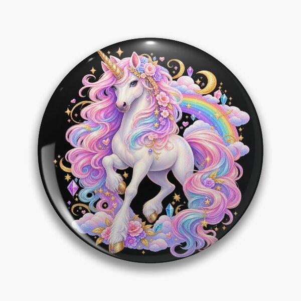 Item preview, Enchanted Rainbow Unicorn – Magical Pastel Fantasy designed and sold by TroviTutto.