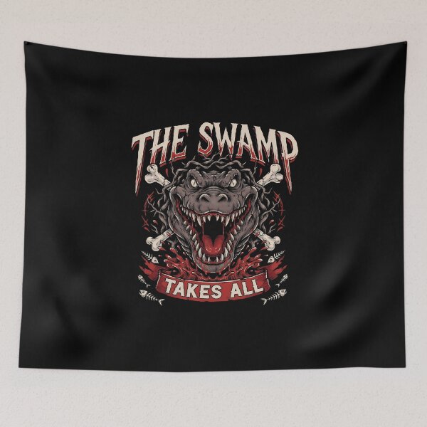 Item preview, The Swamp Takes All Crocodile Thorn Crown Deathcore Graphic designed and sold by Enea Kelo.