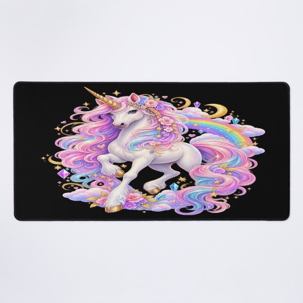 Item preview, Enchanted Rainbow Unicorn – Magical Pastel Fantasy designed and sold by TroviTutto.