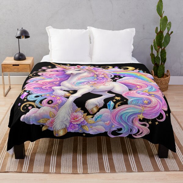 Item preview, Enchanted Rainbow Unicorn – Magical Pastel Fantasy designed and sold by TroviTutto.