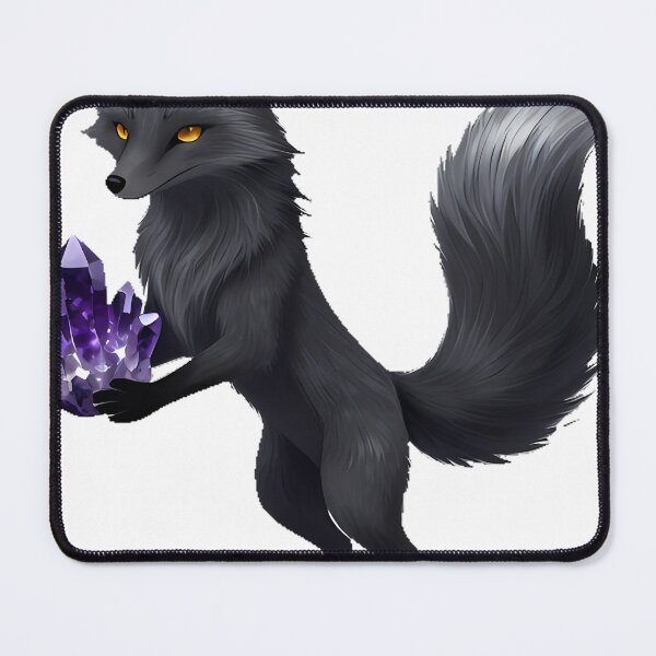 Item preview, Crystal Gazer Fox with Amethyst Cluster designed and sold by IllumeInk.
