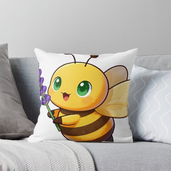 Item preview, Honey Bee with Lavender Sprig designed and sold by pumsquare.