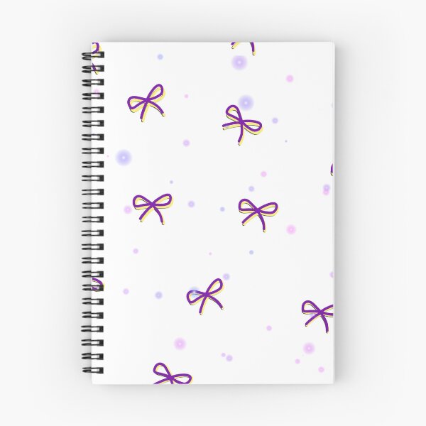 Item preview, Cute Purple Bows Ribbon Coquette Aesthetic Pattern designed and sold by Kidix Arts.