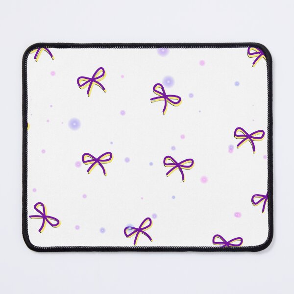 Item preview, Cute Purple Bows Ribbon Coquette Aesthetic Pattern designed and sold by Kidix Arts.