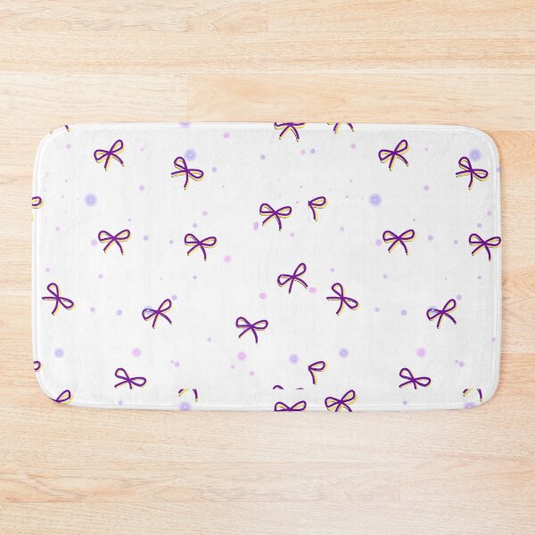Item preview, Cute Purple Bows Ribbon Coquette Aesthetic Pattern designed and sold by Kidix Arts.