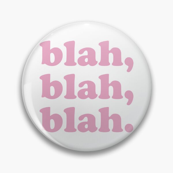 Item preview, blah blah blah (Pink on white) designed and sold by STUDIO-72.