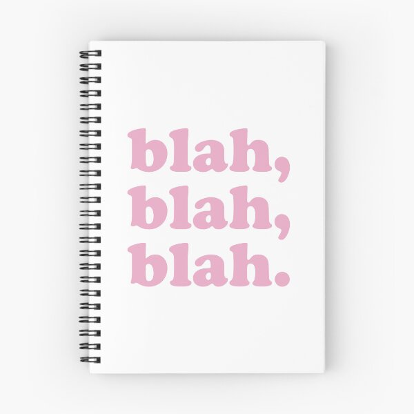 Item preview, blah blah blah (Pink on white) designed and sold by STUDIO-72.