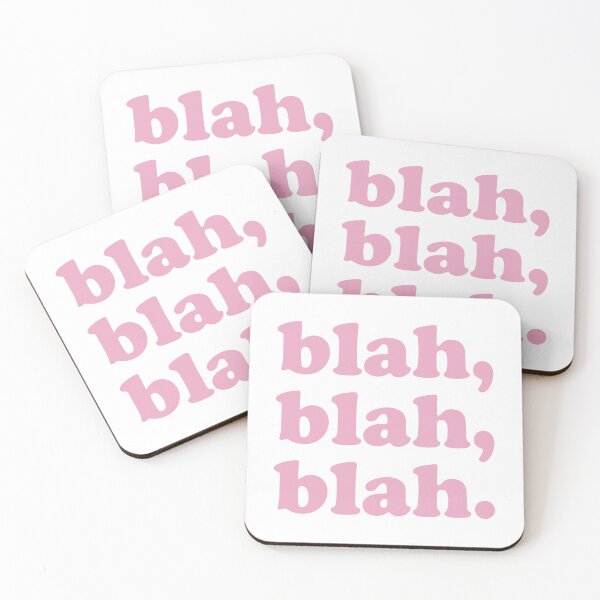Item preview, blah blah blah (Pink on white) designed and sold by STUDIO-72.
