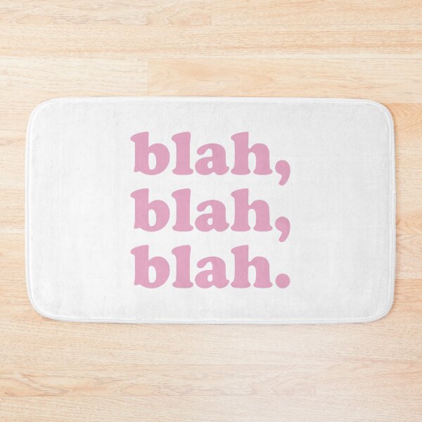 Item preview, blah blah blah (Pink on white) designed and sold by STUDIO-72.