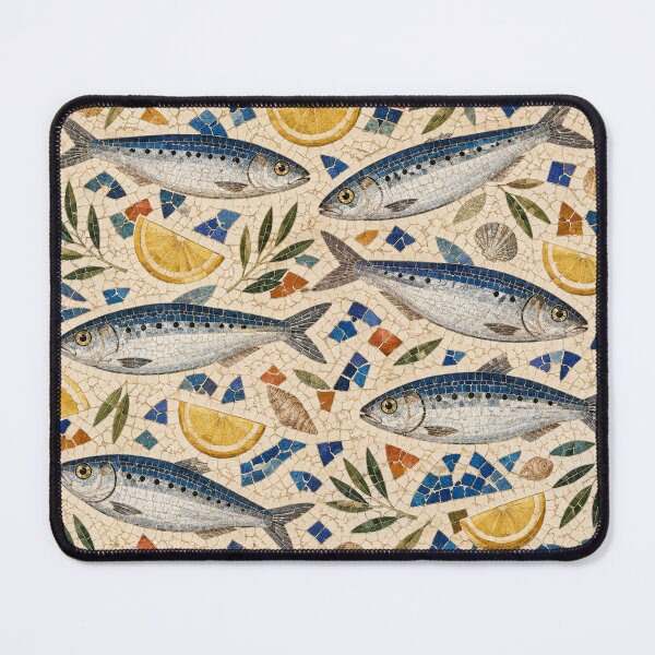 Item preview, Mediterranean Sardine Mosaic Pattern designed and sold by Planthem.