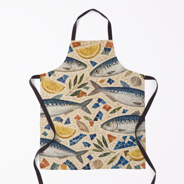 Item preview, Mediterranean Sardine Mosaic Pattern designed and sold by Planthem.