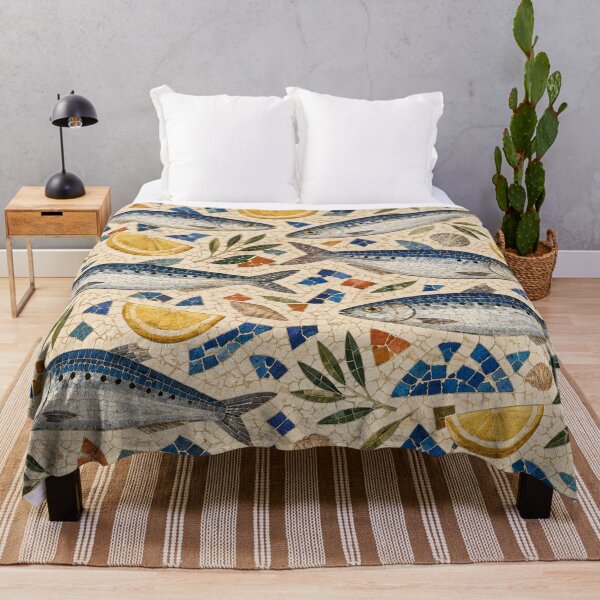 Item preview, Mediterranean Sardine Mosaic Pattern designed and sold by Planthem.