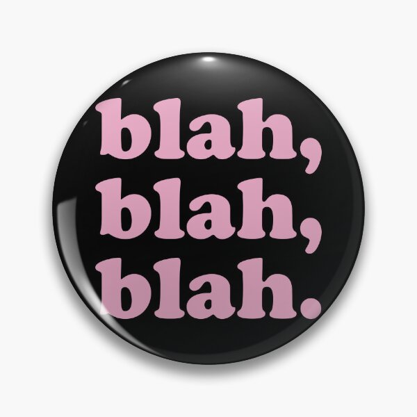 Item preview, blah blah blah (Pink on black) designed and sold by STUDIO-72.