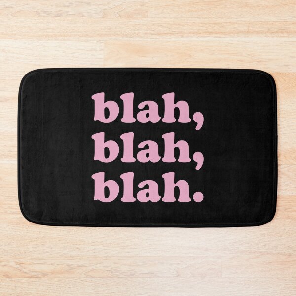 Item preview, blah blah blah (Pink on black) designed and sold by STUDIO-72.