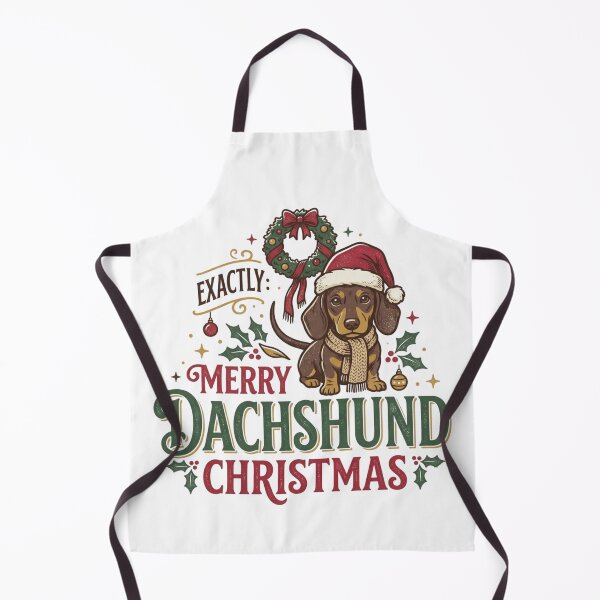 Item preview, Merry Dachshund Christmas Vintage Wiener Dog Holiday Festive Doxie Lover designed and sold by raedattia.