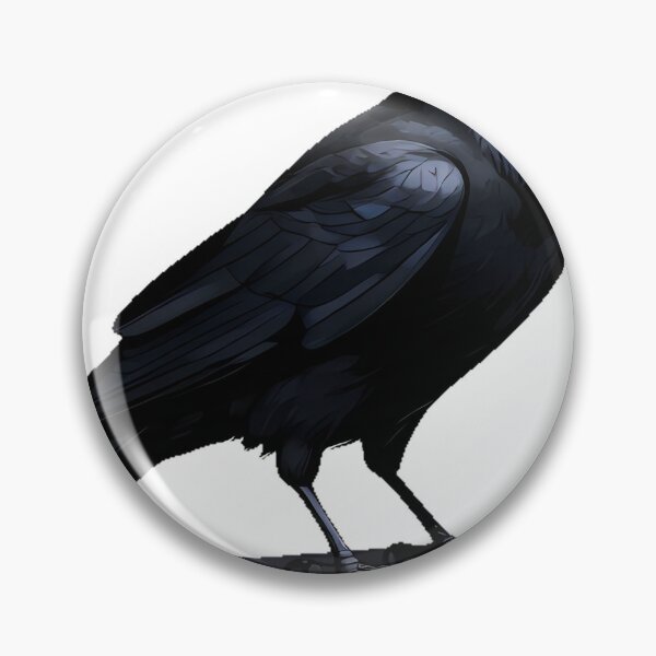 Item preview, Raven with Amethyst in Beak designed and sold by IllumeInk.