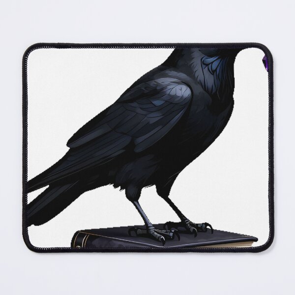 Item preview, Raven with Amethyst in Beak designed and sold by IllumeInk.